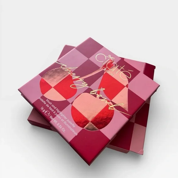 Cherry Bomb Blush and Highlighte Palette by Ciate London - Pink and Gold Shades - Picture 4 of 6